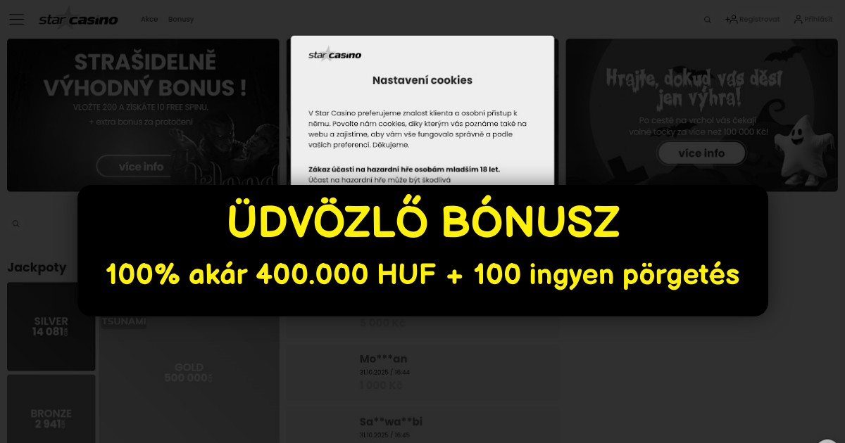 Stars Casino - Legjobb online slotok Magyarország 2024